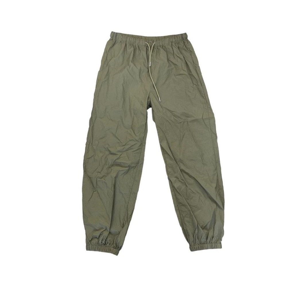 cider moss green baggy nylon parachute pants large jogger windbreaker sweats